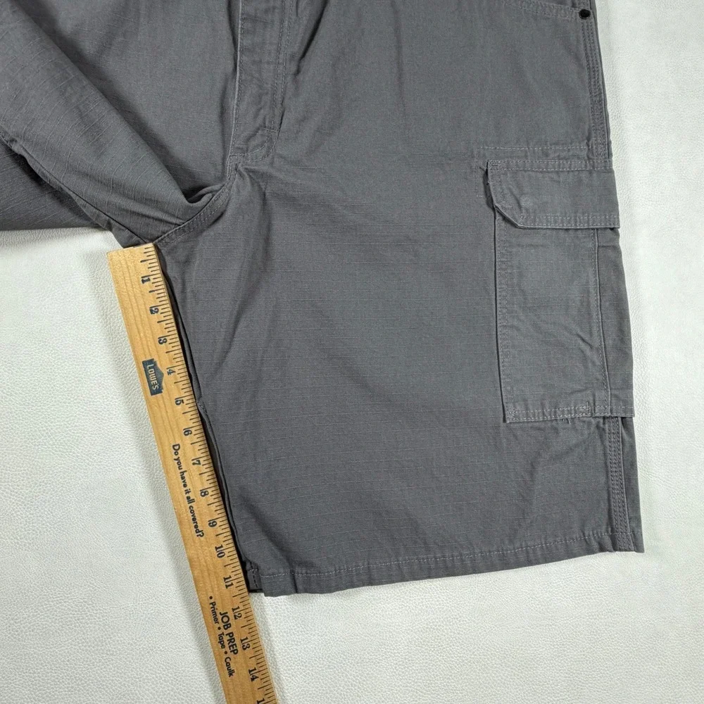 Wrangler Riggs Workwear Mens Gray Ripstop Cargo Shorts 44 New